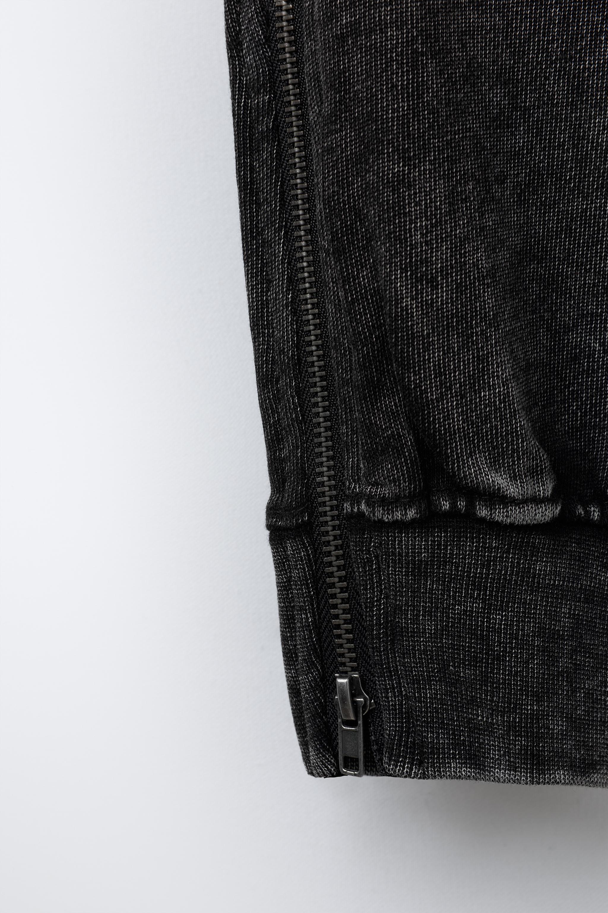 SLIM FIT PANTS WITH ZIPPERS